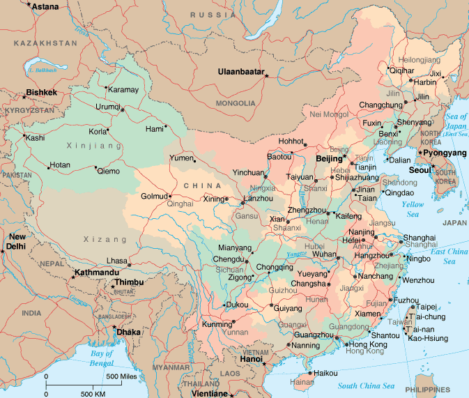 Map Of China Maps Of The People S Republic Of China